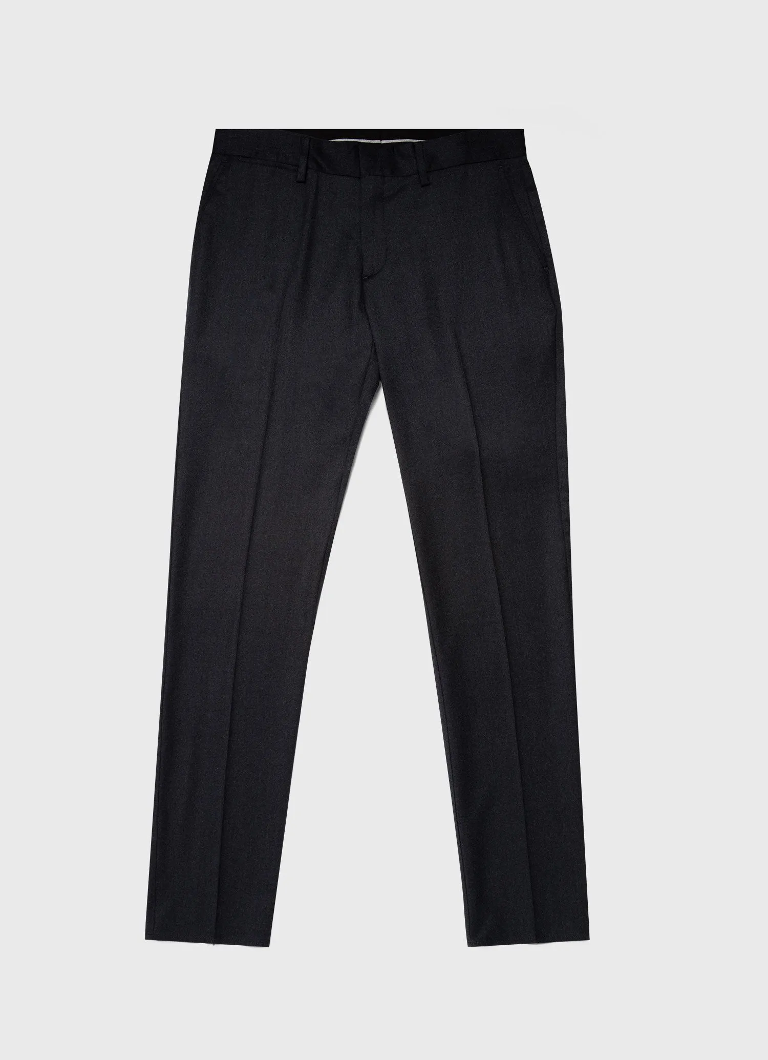 Men's Wool Trouser in Charcoal Melange sold by Sunspel