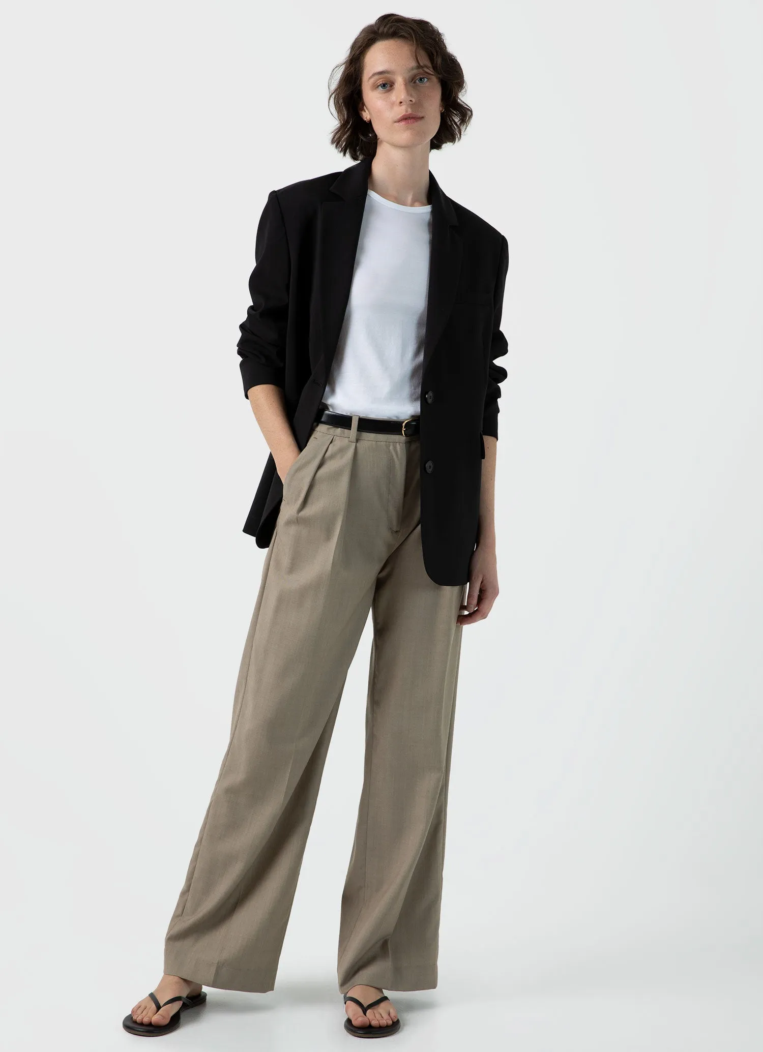 Women's Classic T-shirt in White sold by Sunspel product image thumbnail 2