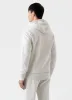 Men's Fleeceback Hoodie in Archive White Melange sold by Sunspel