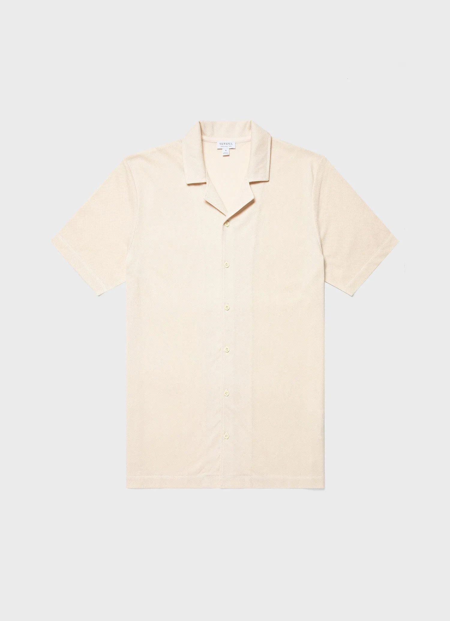 Men's Mr Porter Short Sleeve Shirt in Undyed sold by Sunspel