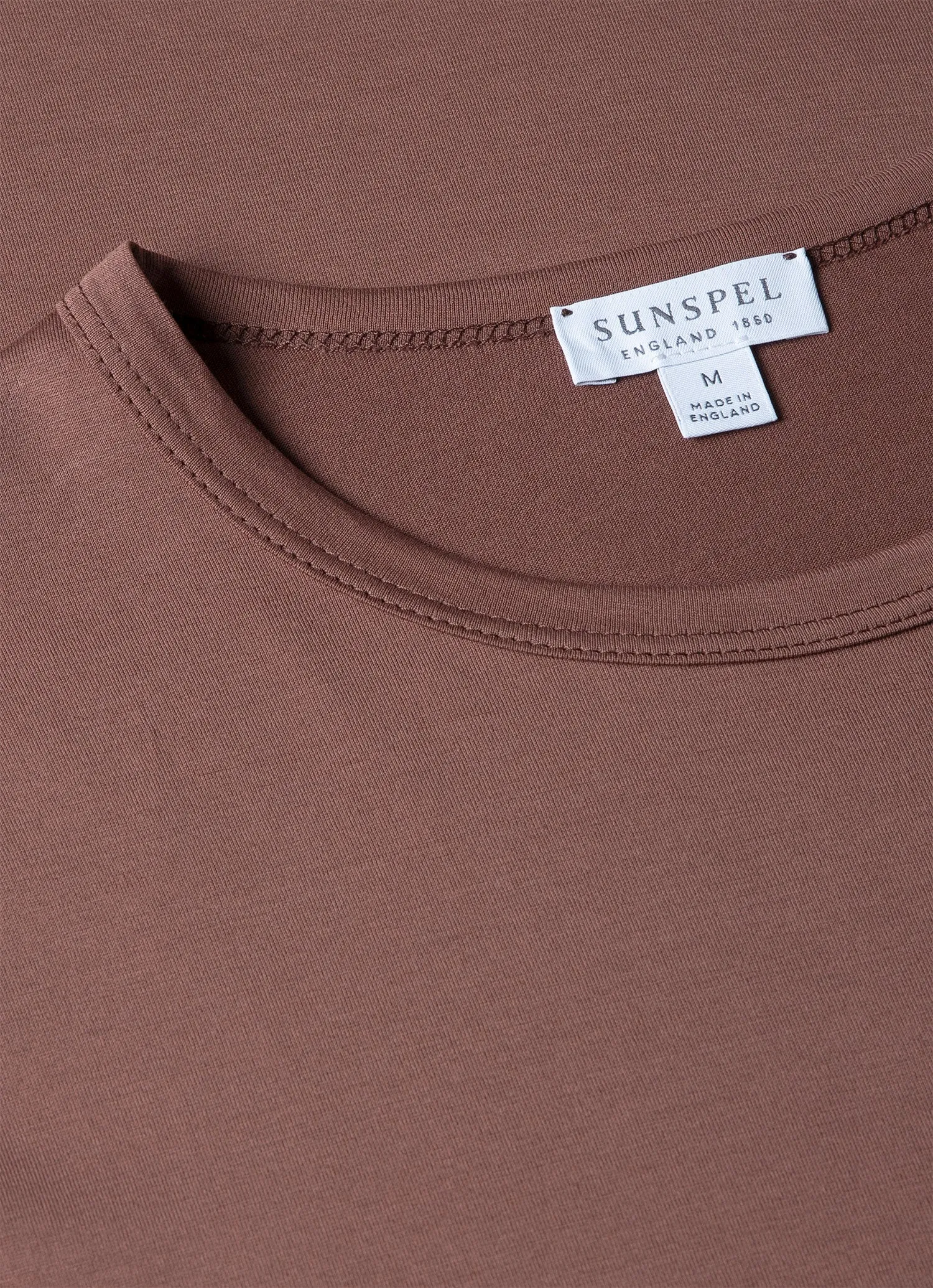 Men's Classic T-shirt in Brown sold by Sunspel product image thumbnail 4