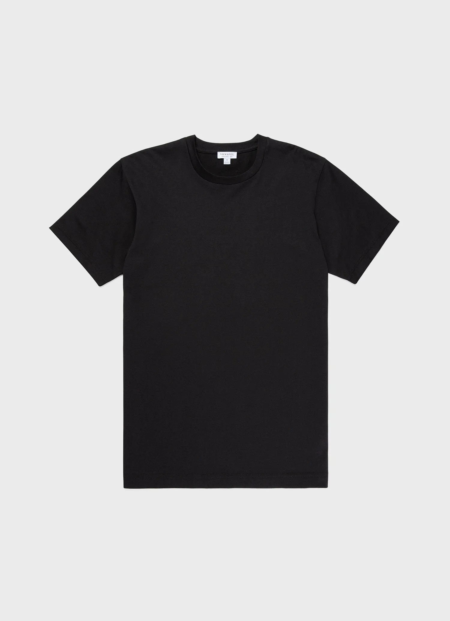 Men's Riviera T-shirt in Black sold by Sunspel