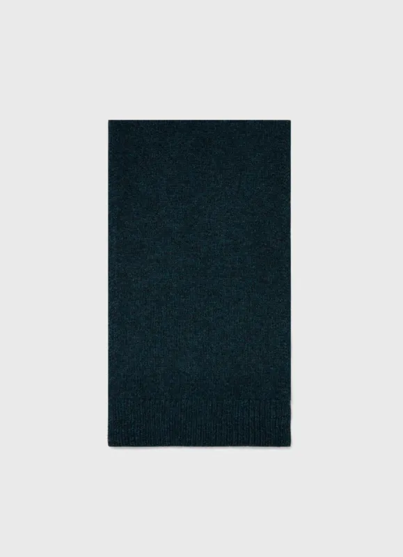 Scottish Lambswool Scarf in Peacock sold by Sunspel