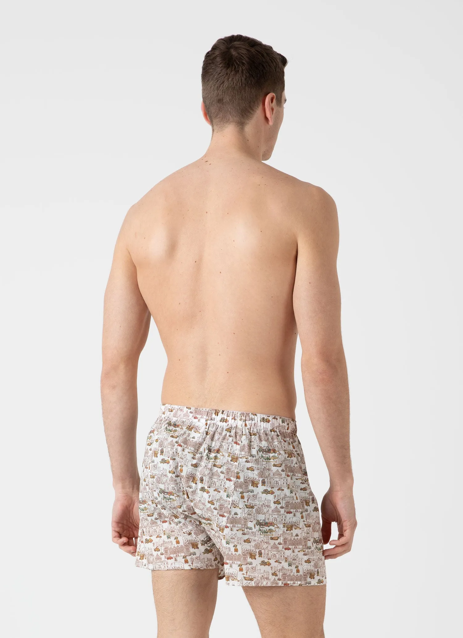 Men's Classic Boxer Shorts in Liberty Fabric in London's Calling sold by Sunspel product image thumbnail 3