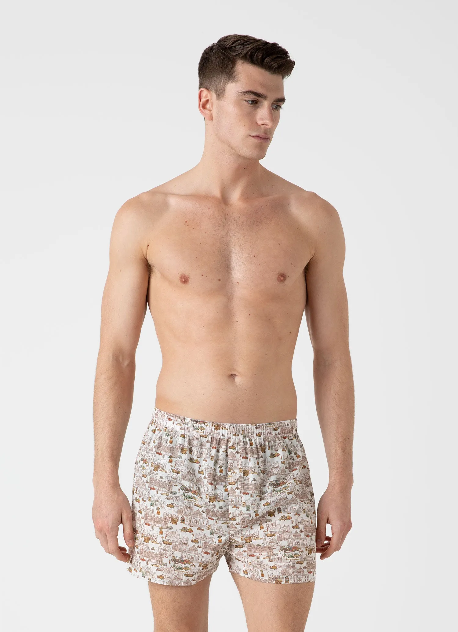 Men's Classic Boxer Shorts in Liberty Fabric in London's Calling sold by Sunspel product image thumbnail 2
