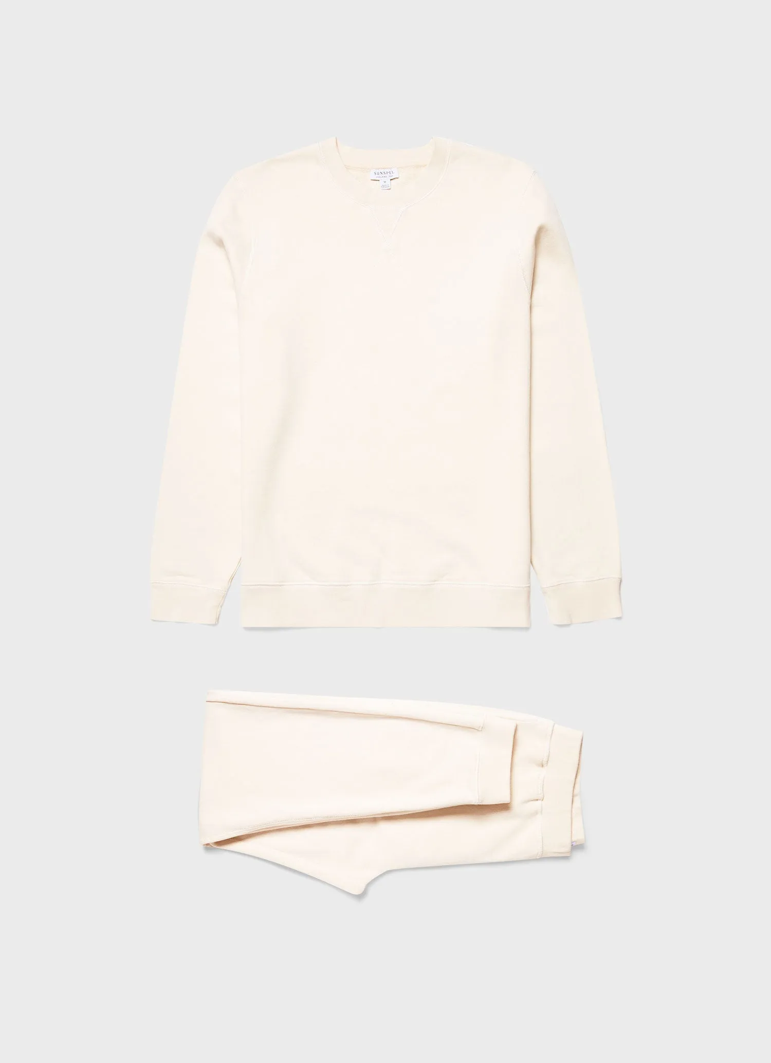 Men's Loopback Tracksuit in Undyed sold by Sunspel