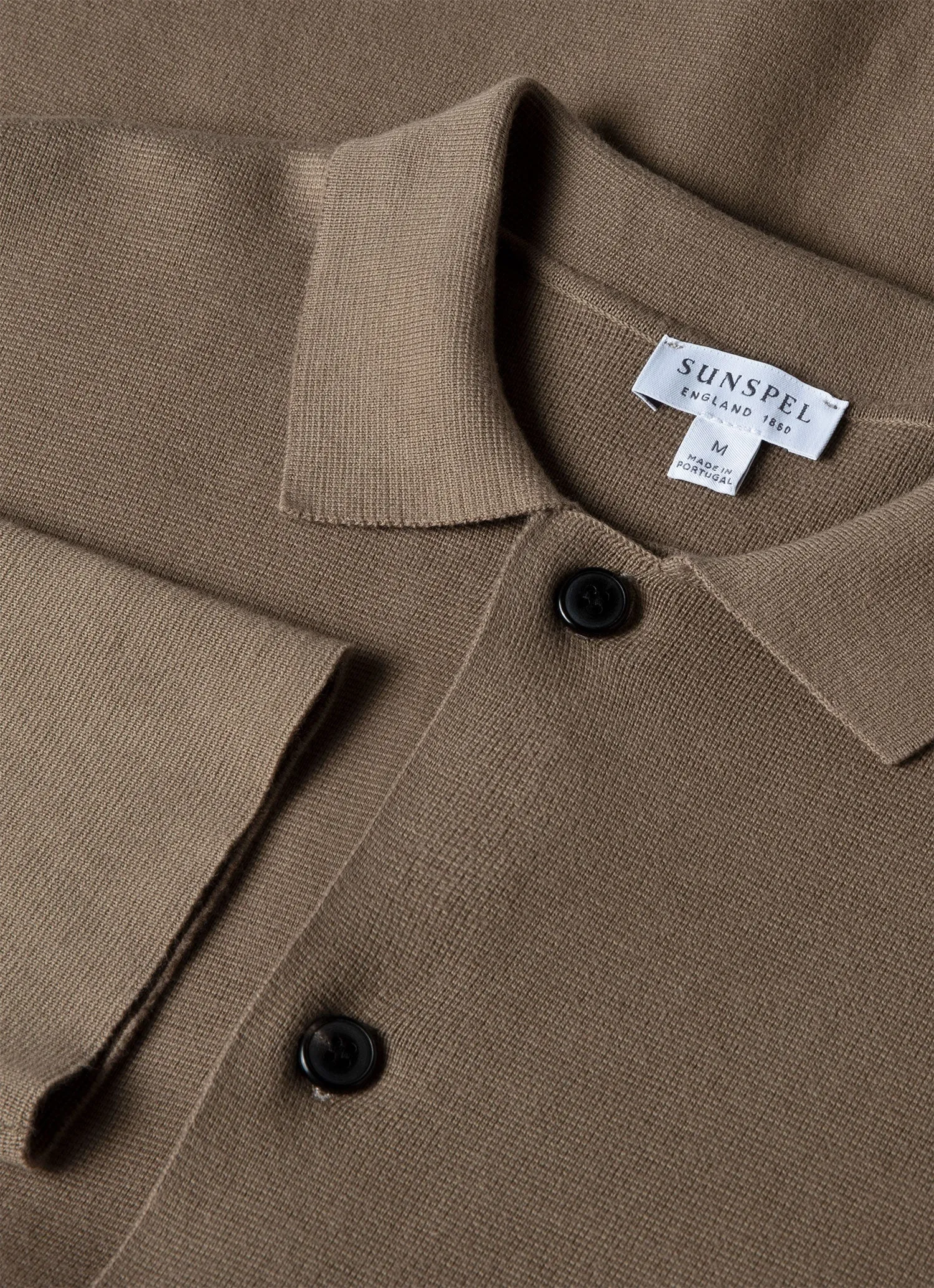 Men's Milano Knit Jacket in Dark Stone sold by Sunspel product image thumbnail 4