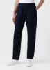 Men's Cotton Linen Drawstring Trouser in Navy sold by Sunspel