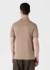 Men's Piqué Polo Shirt in Sandstone sold by Sunspel