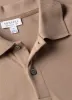 Men's Piqué Polo Shirt in Sandstone sold by Sunspel