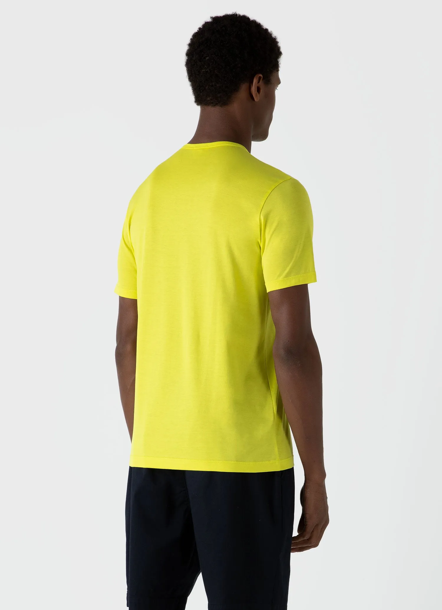 Men's Classic T-shirt in Citrus sold by Sunspel product image thumbnail 4
