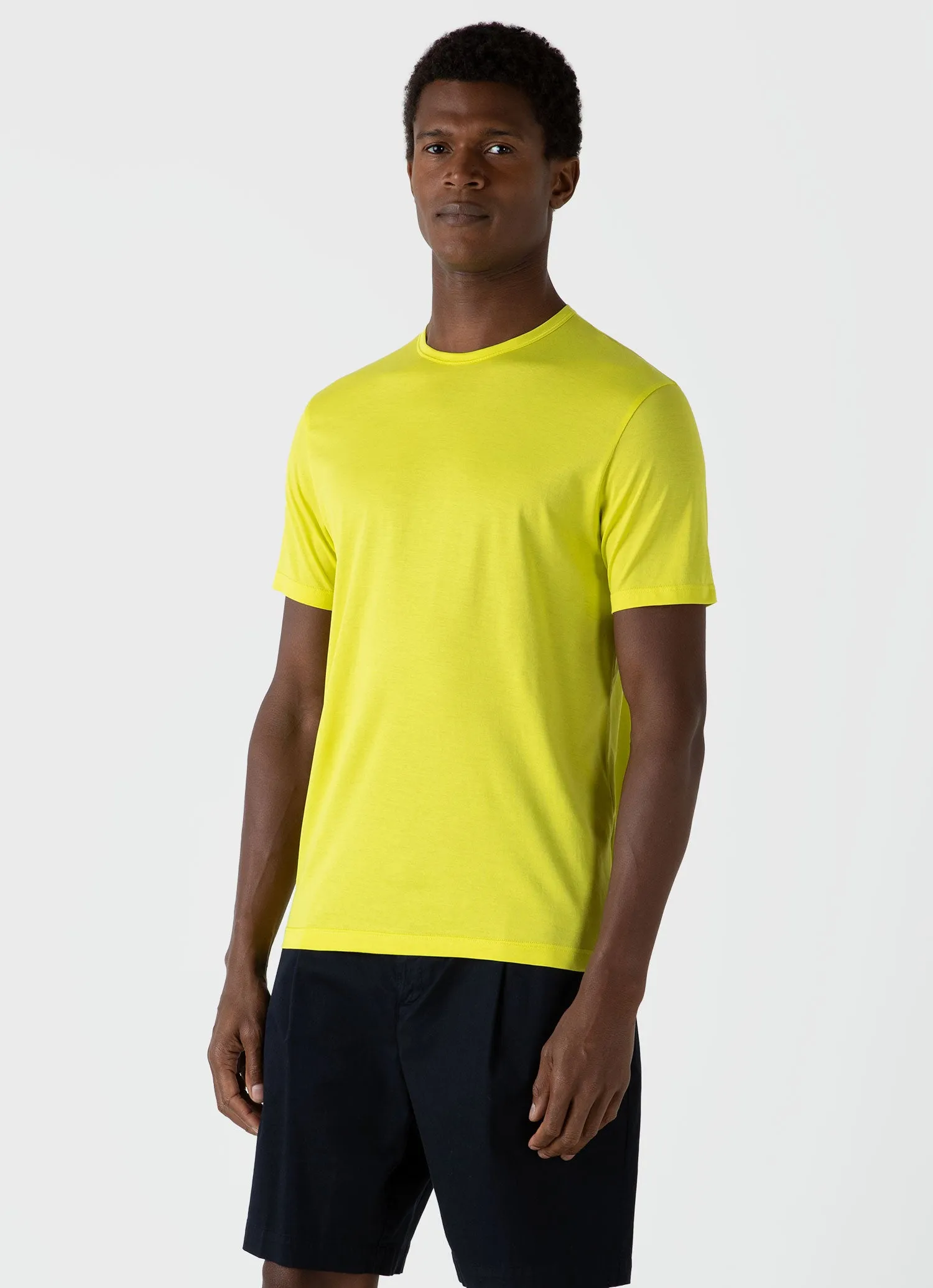 Men's Classic T-shirt in Citrus sold by Sunspel product image thumbnail 2