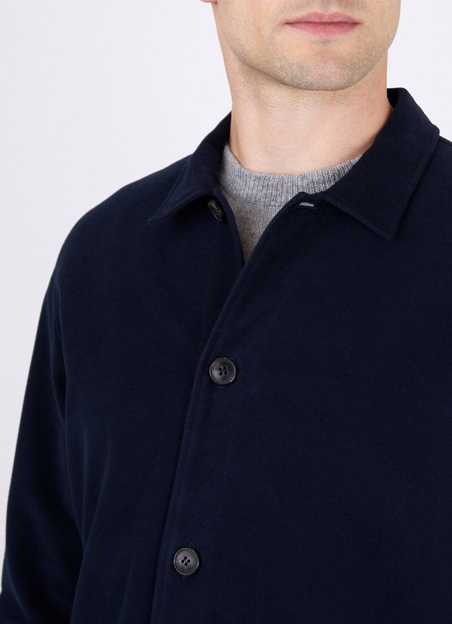 Men's Moleskin Twin Pocket Jacket in Navy sold by Sunspel product image thumbnail 5