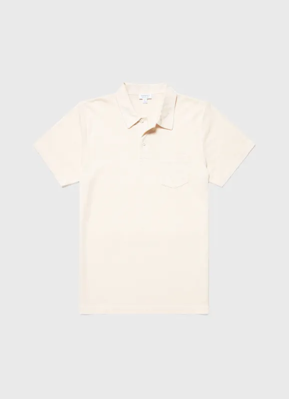 Men's Undyed Riviera Polo Shirt in Undyed sold by Sunspel