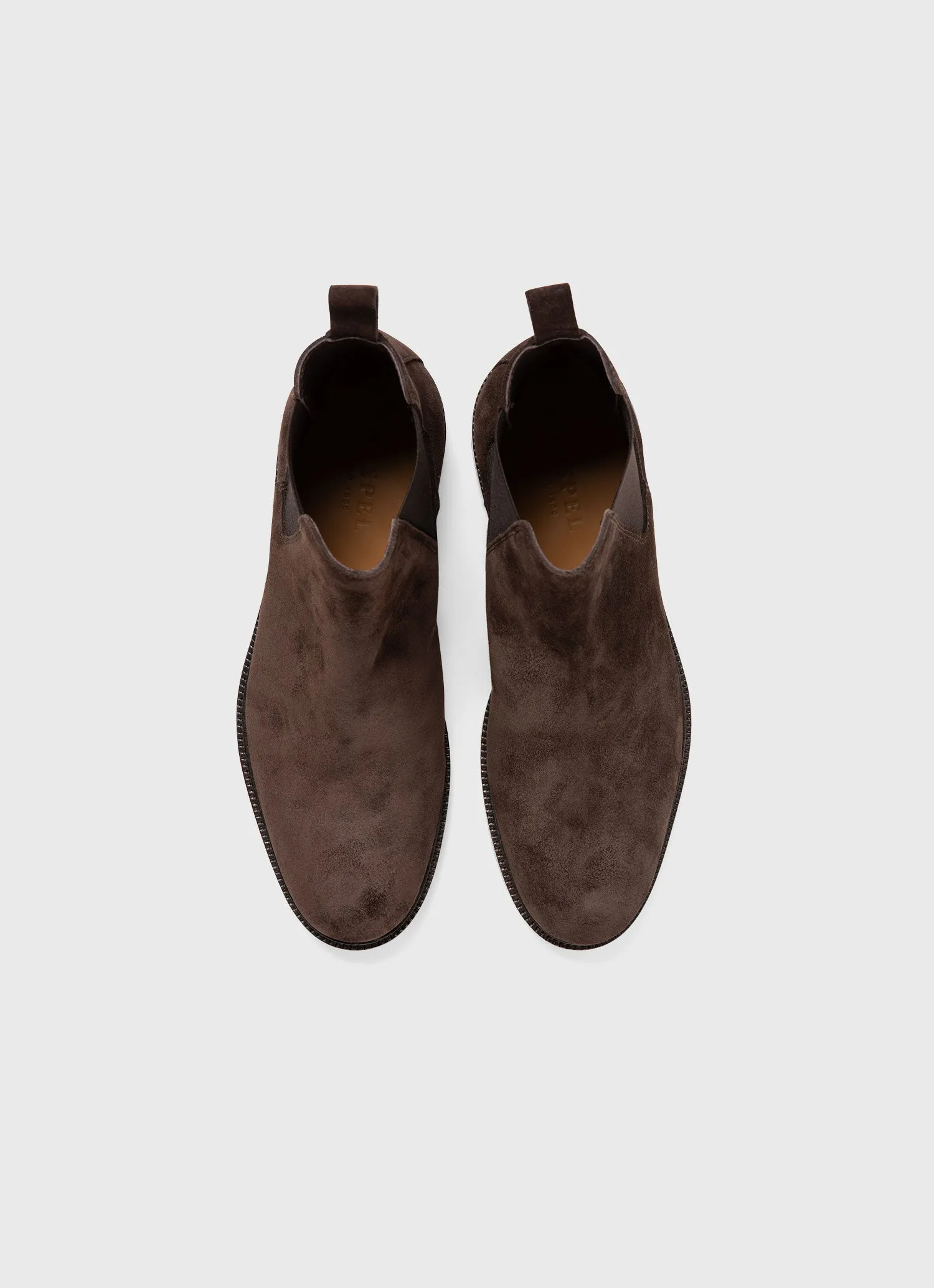 Men's Suede Chelsea Boot in Coffee sold by Sunspel product image thumbnail 4