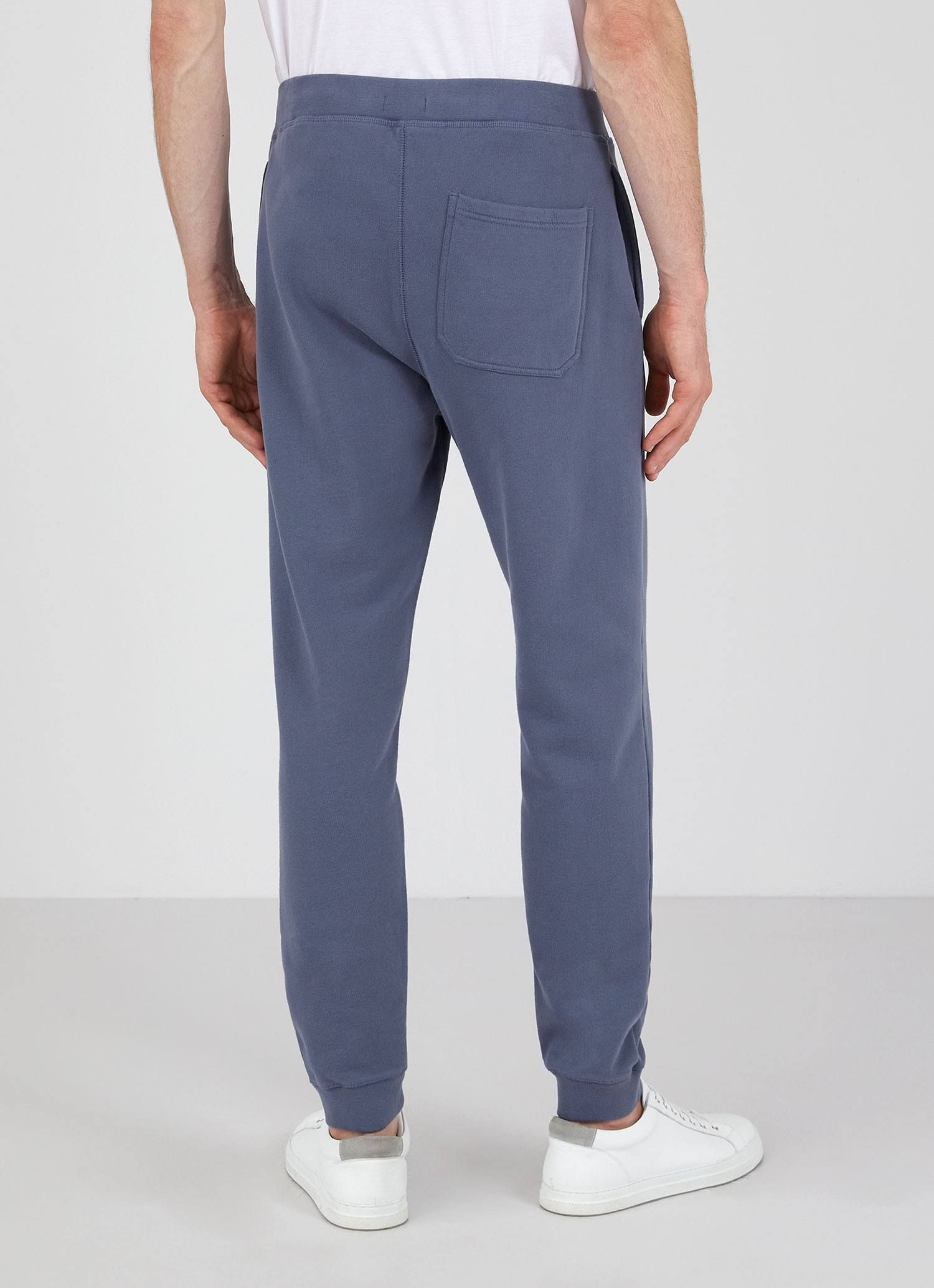 Men's Loopback Sweatpants in Blue Slate sold by Sunspel product image thumbnail 4