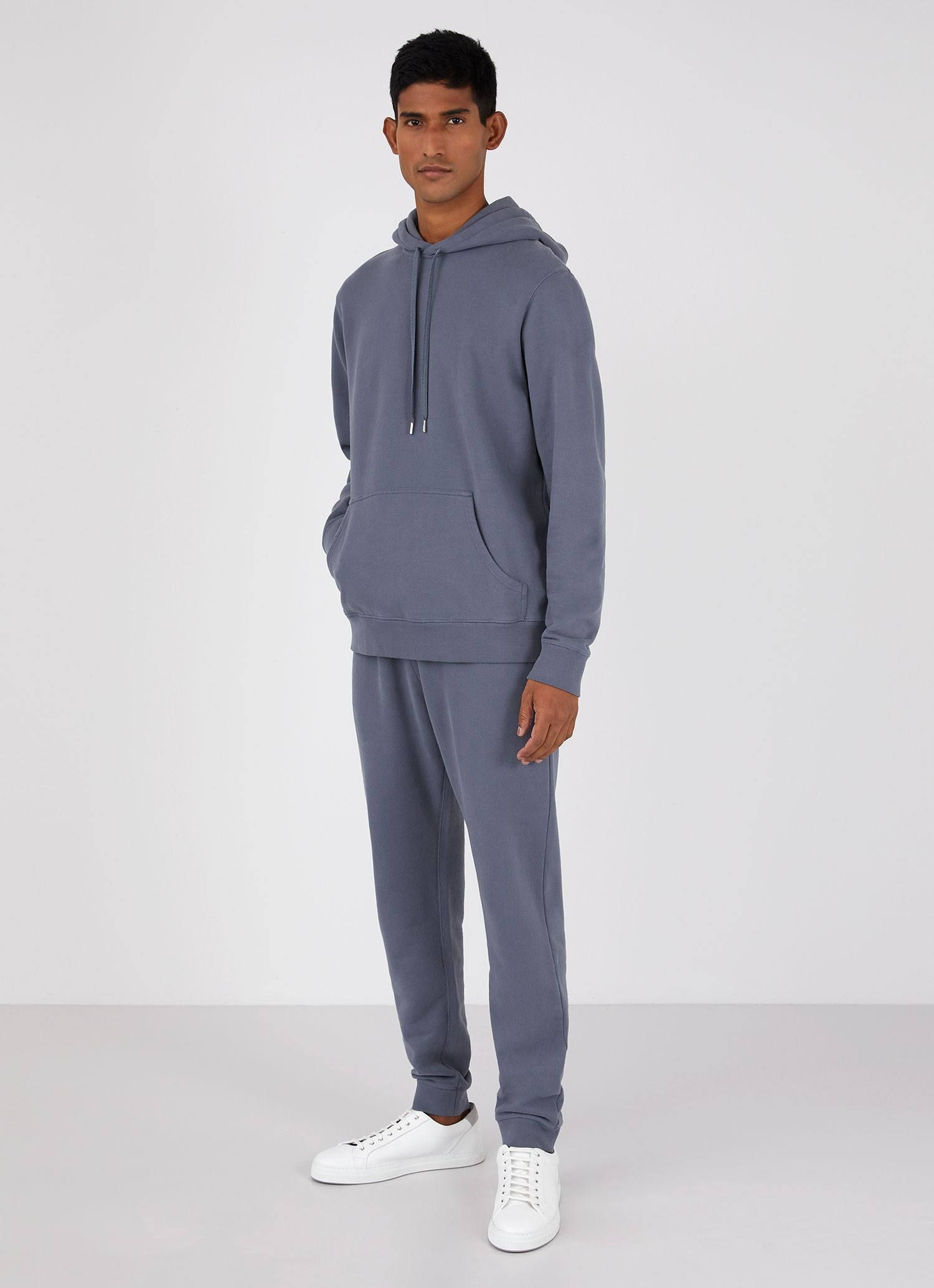 Men's Loopback Sweatpants in Blue Slate sold by Sunspel product image thumbnail 3