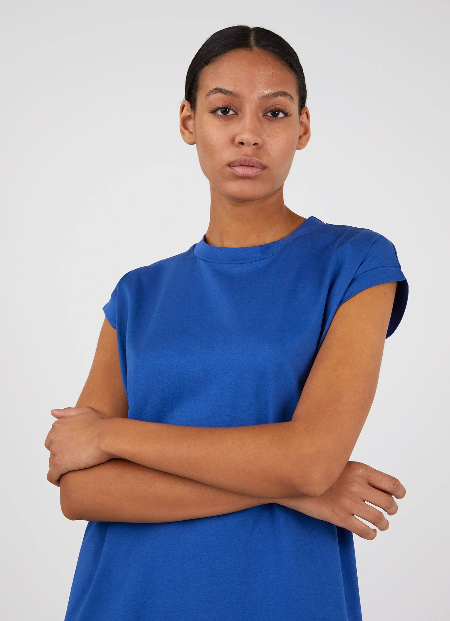 Women's T-shirt Dress in Klein sold by Sunspel product image thumbnail 4