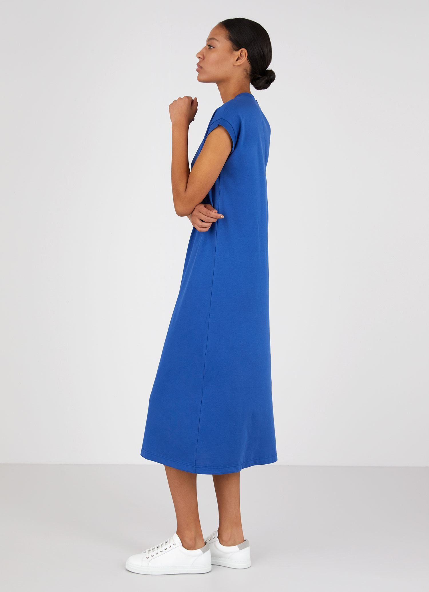 Women's T-shirt Dress in Klein sold by Sunspel product image thumbnail 2