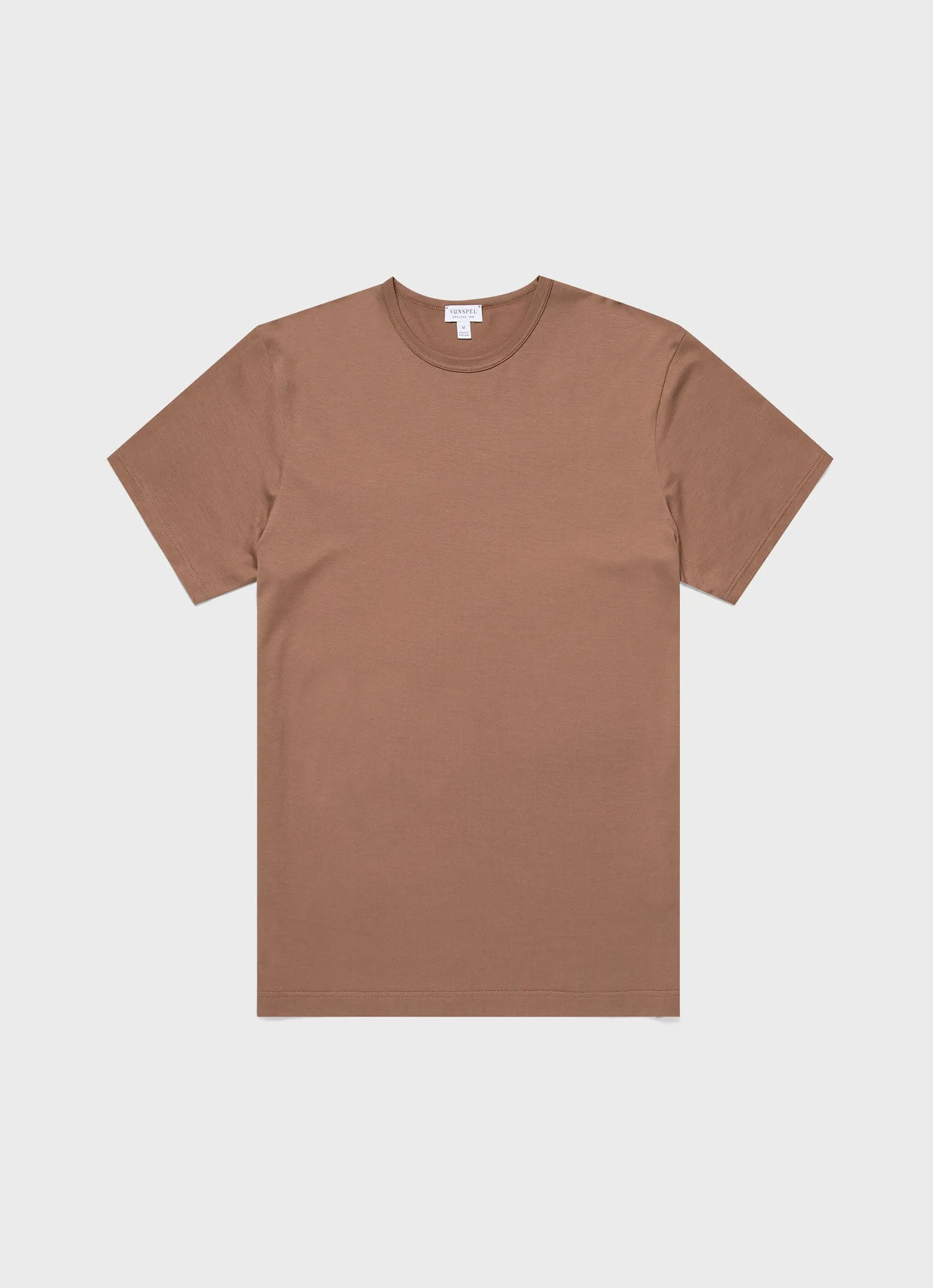 Men's Classic T-shirt in Dark Sand sold by Sunspel