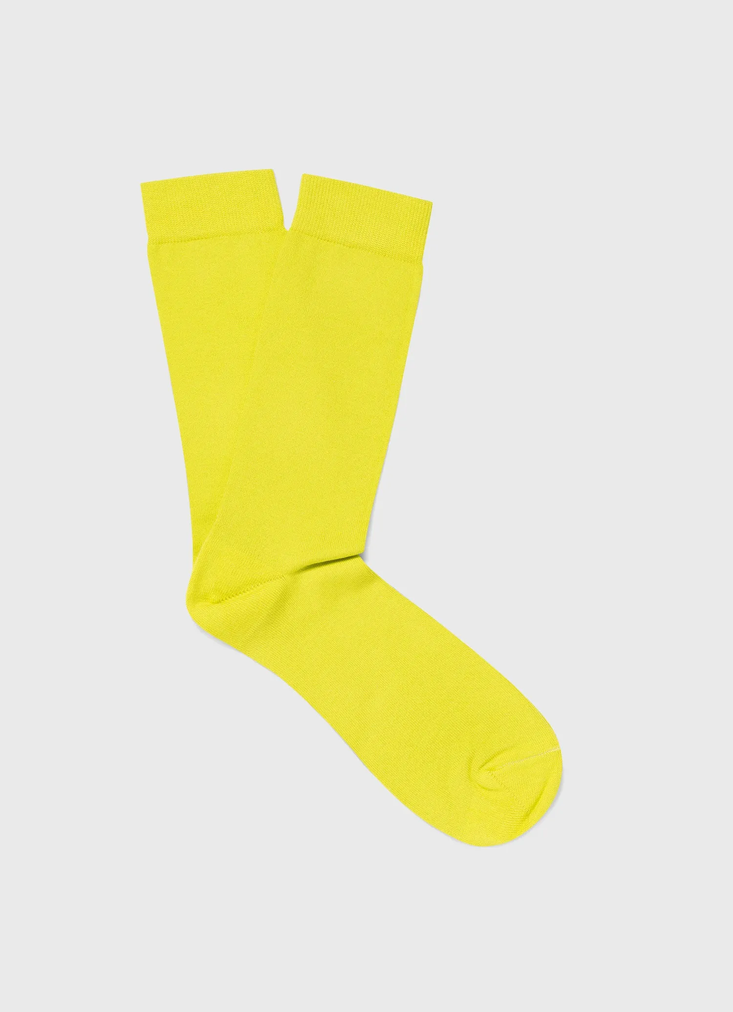 Men's Cotton Socks in Citrus sold by Sunspel