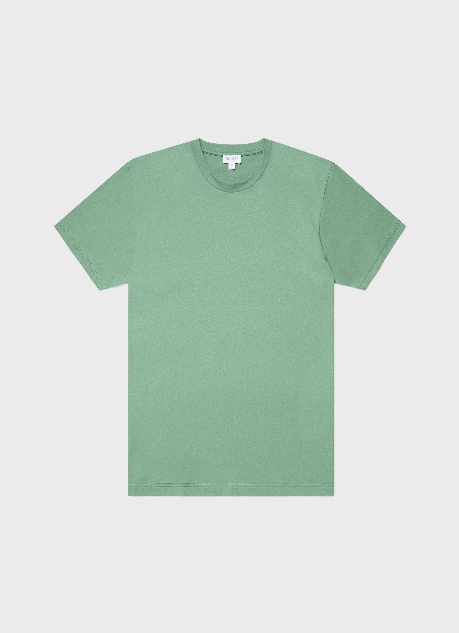 Men's Riviera T-shirt in Thyme Melange sold by Sunspel