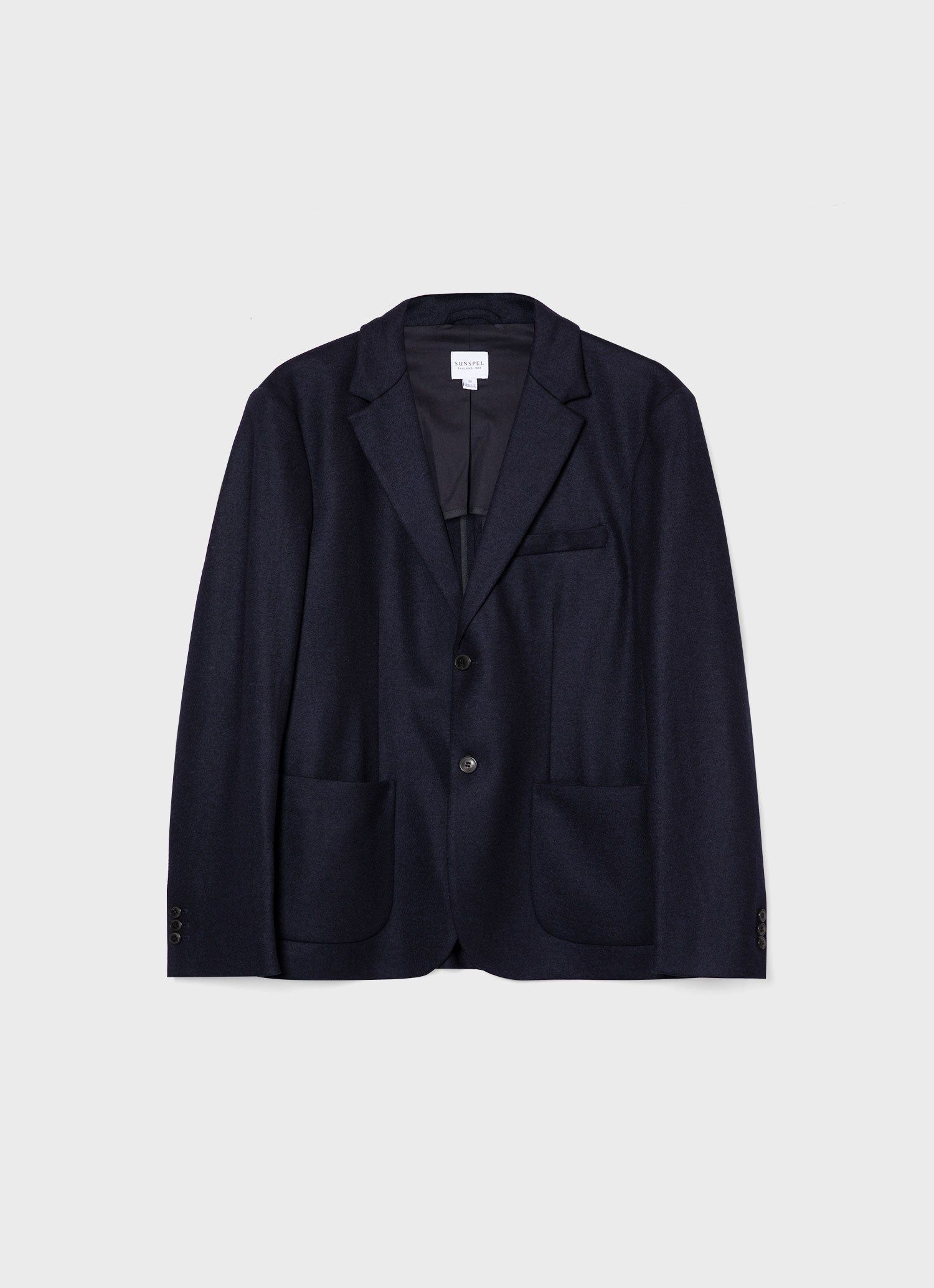 Men's Wool Blazer in Navy sold by Sunspel