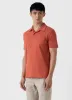 Men's Riviera Polo Shirt in Burnt Sienna sold by Sunspel