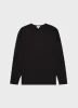 Men's Sea Island Cotton Crew Neck Jumper in Black sold by Sunspel