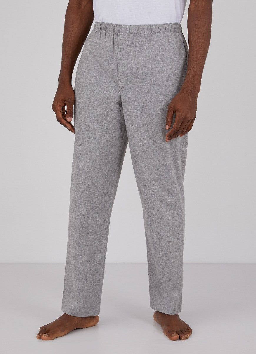 Men's Pyjama Trouser in Mid Grey Melange sold by Sunspel product image thumbnail 2