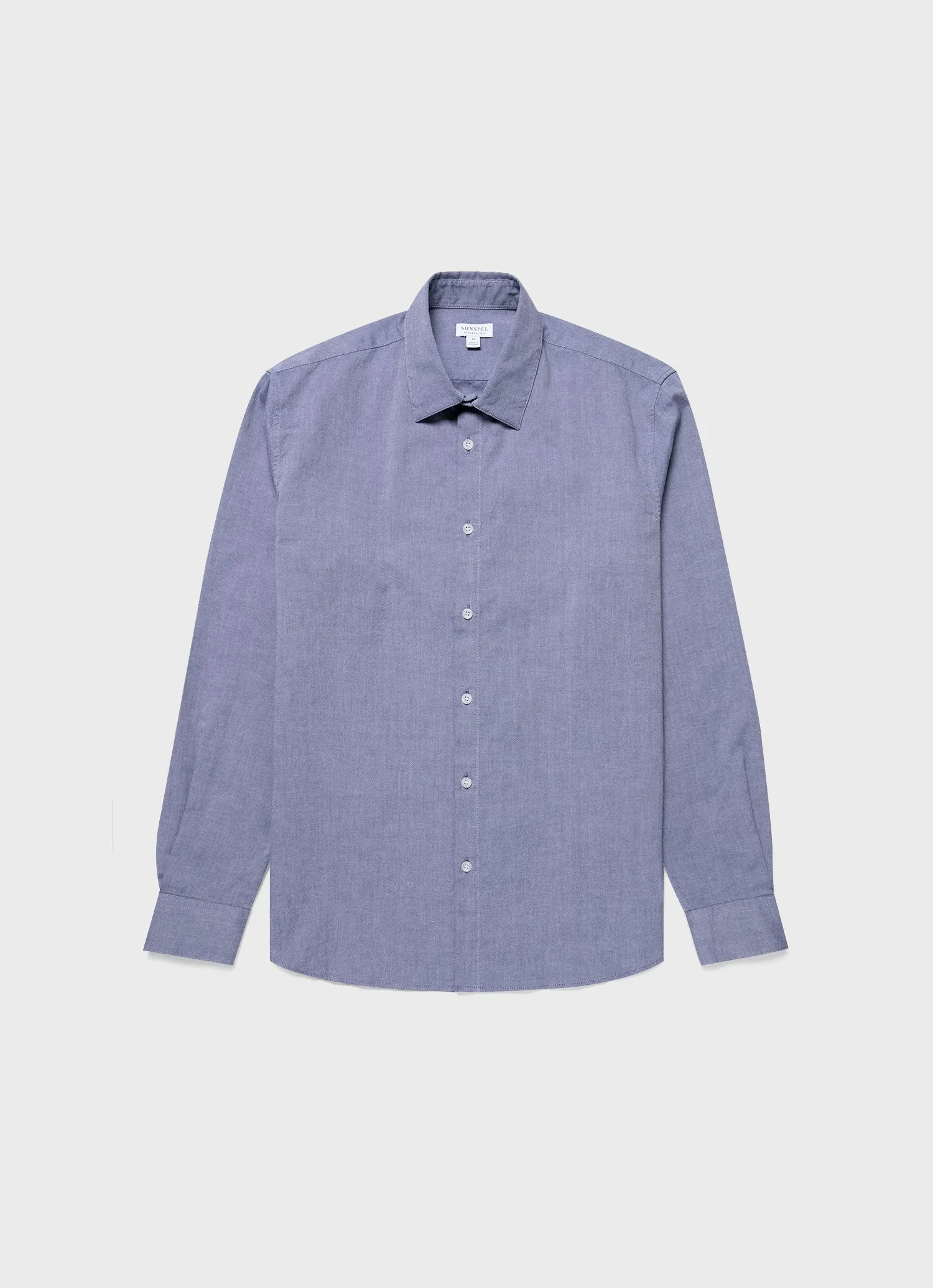 Men's Oxford Shirt in Dark Blue sold by Sunspel