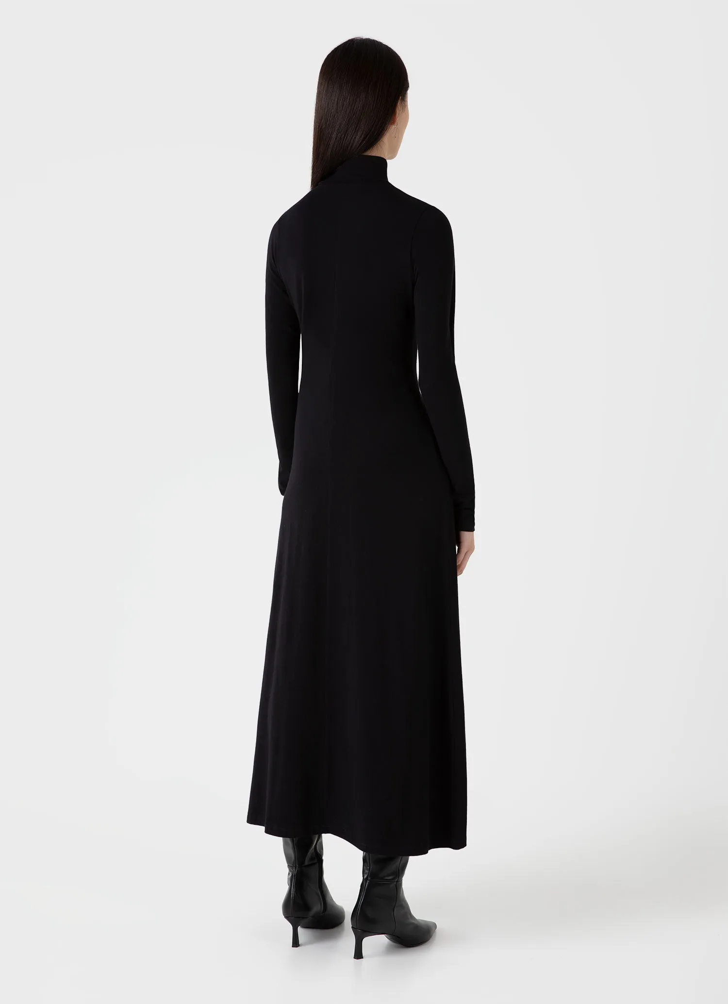 Women's High Neck Dress in Black sold by Sunspel product image thumbnail 3