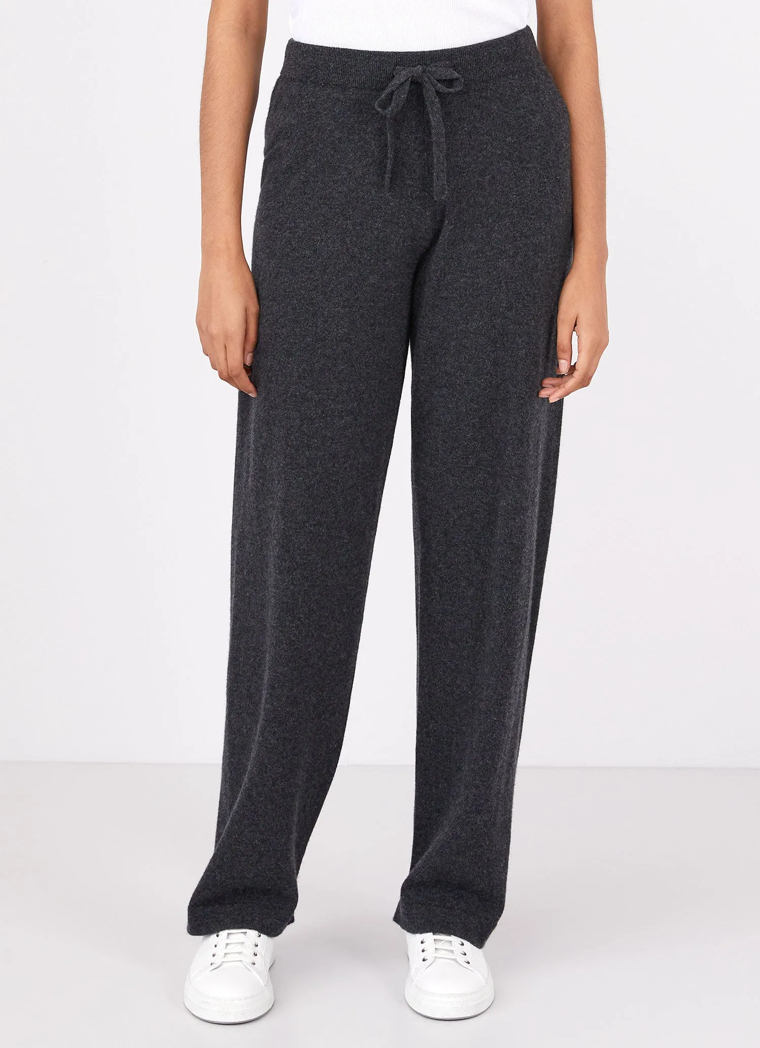 Women's Cashmere Lounge Pant in Charcoal Melange sold by Sunspel product image thumbnail 2