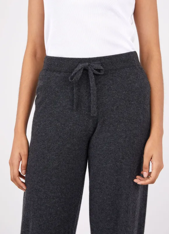 Women's Cashmere Lounge Pant in Charcoal Melange sold by Sunspel