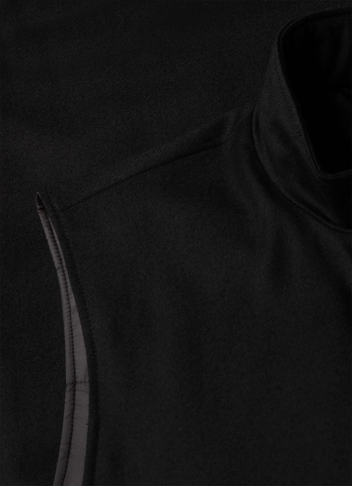 Men's Insulated Wool Gilet in Black sold by Sunspel product image thumbnail 4