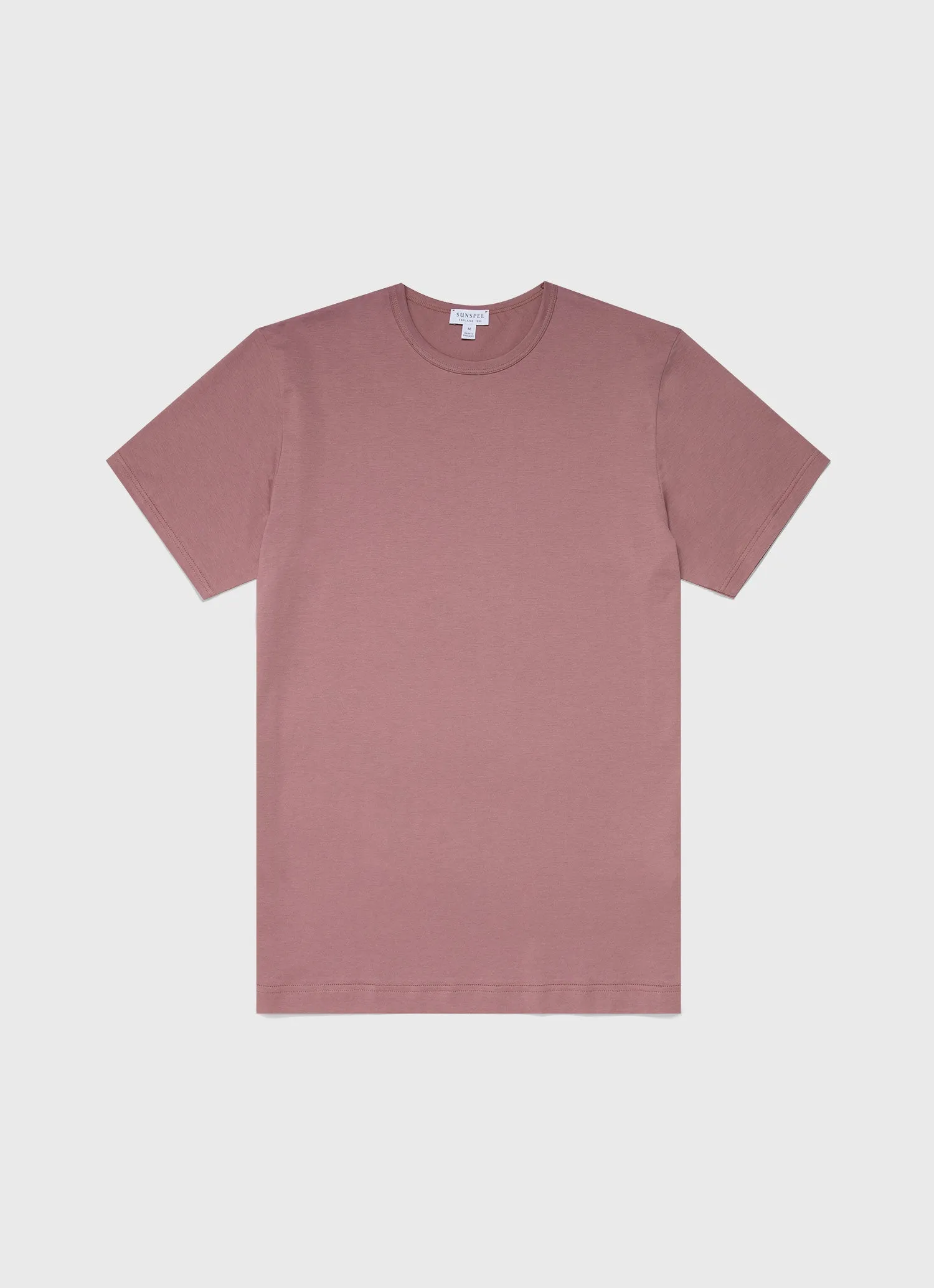 Men's Classic T-shirt in Vintage Pink sold by Sunspel