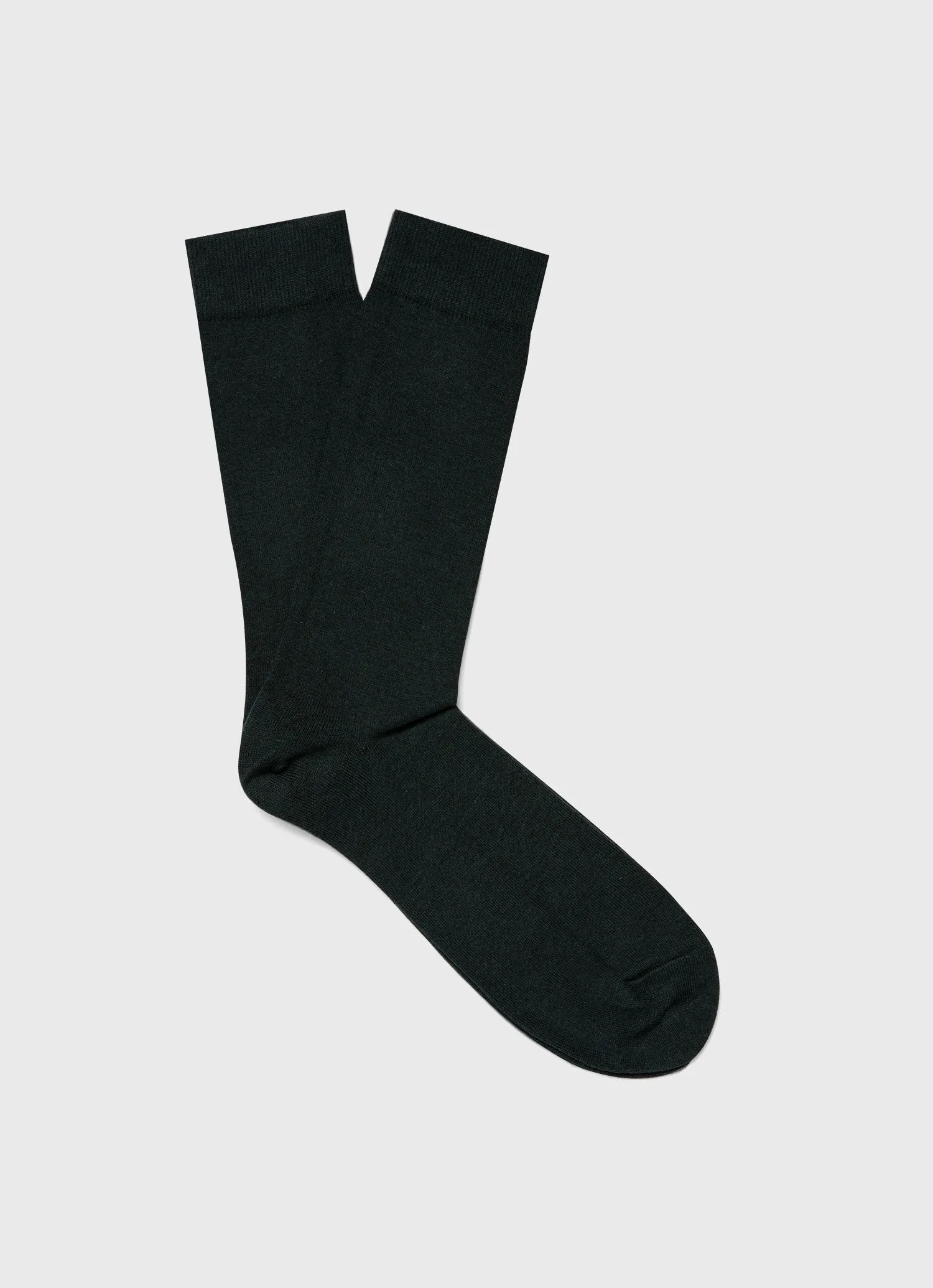 Men's Cotton Socks in Peacock sold by Sunspel