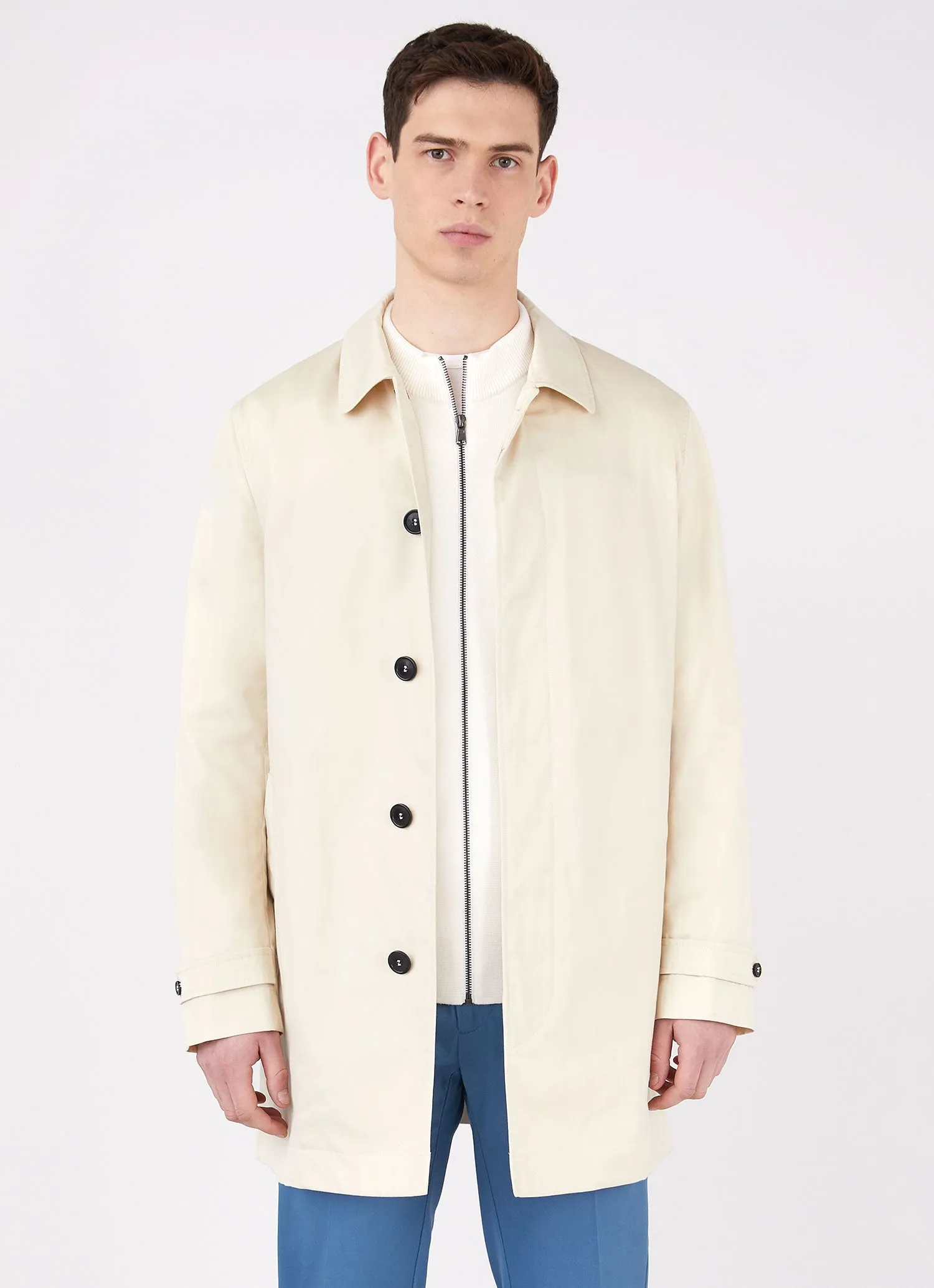 Men's Paul Weller Mac in Stone sold by Sunspel product image thumbnail 2