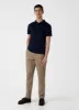 Men's Jersey Classic Polo Shirt in Navy sold by Sunspel