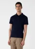 Men's Jersey Classic Polo Shirt in Navy sold by Sunspel