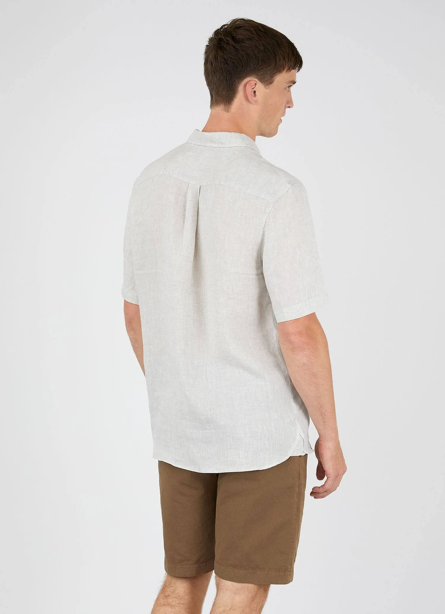 Men's Short Sleeve Linen Shirt sold by Sunspel product image thumbnail 4