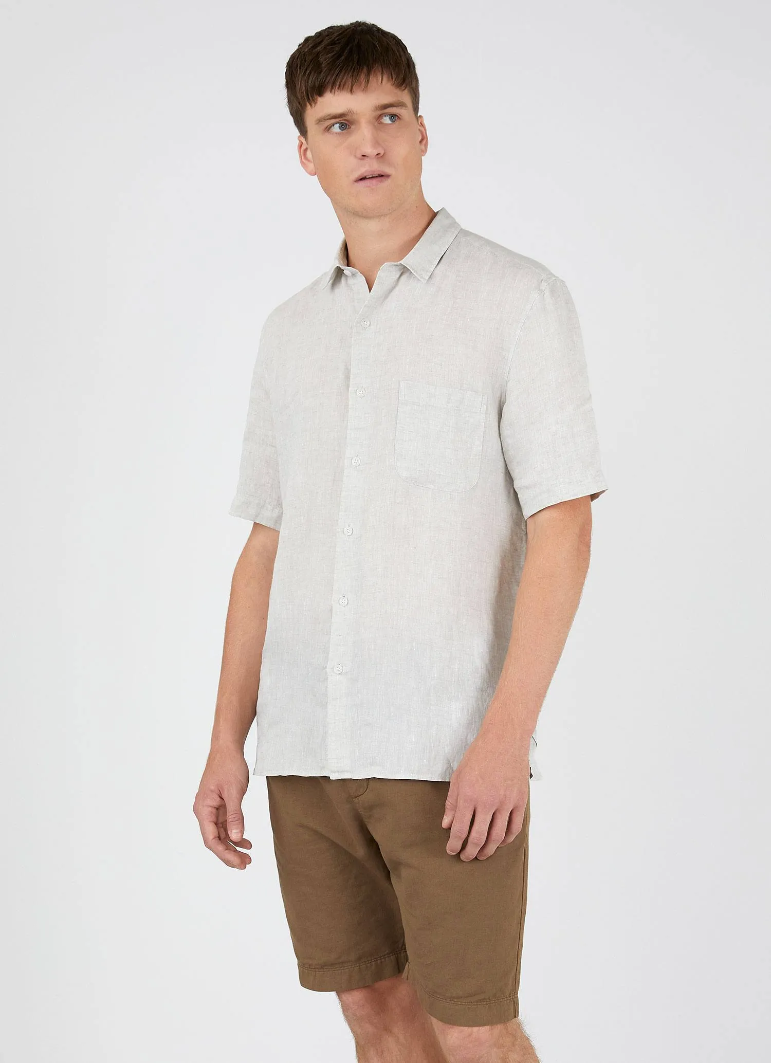 Men's Short Sleeve Linen Shirt sold by Sunspel product image thumbnail 2