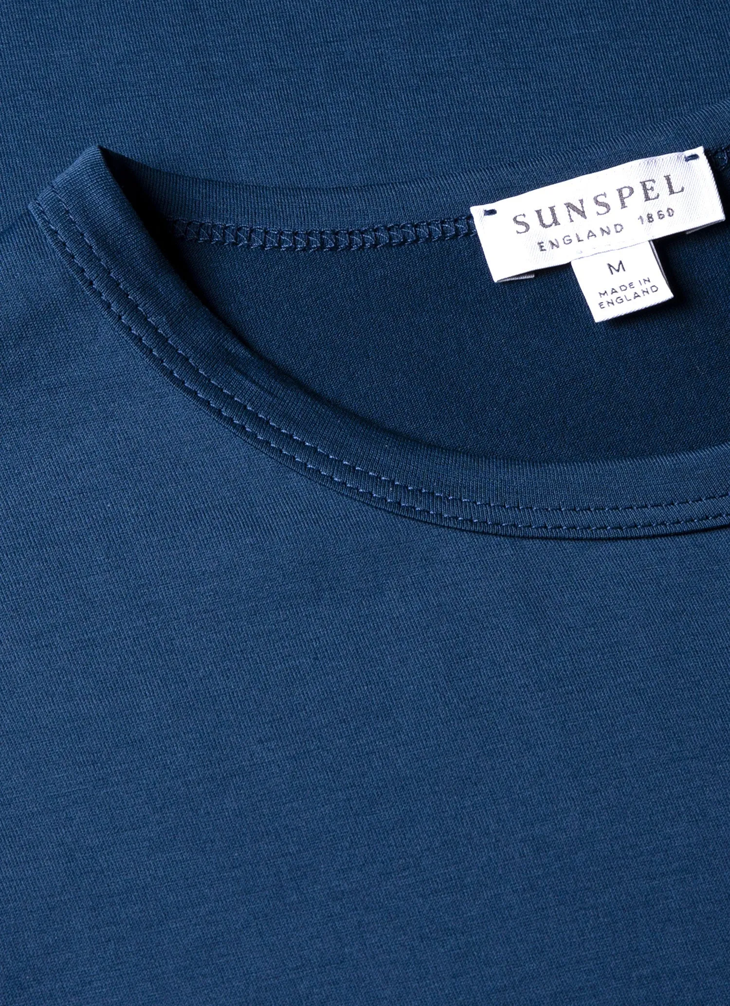 Men's Classic T-shirt in Naval Blue sold by Sunspel product image thumbnail 4