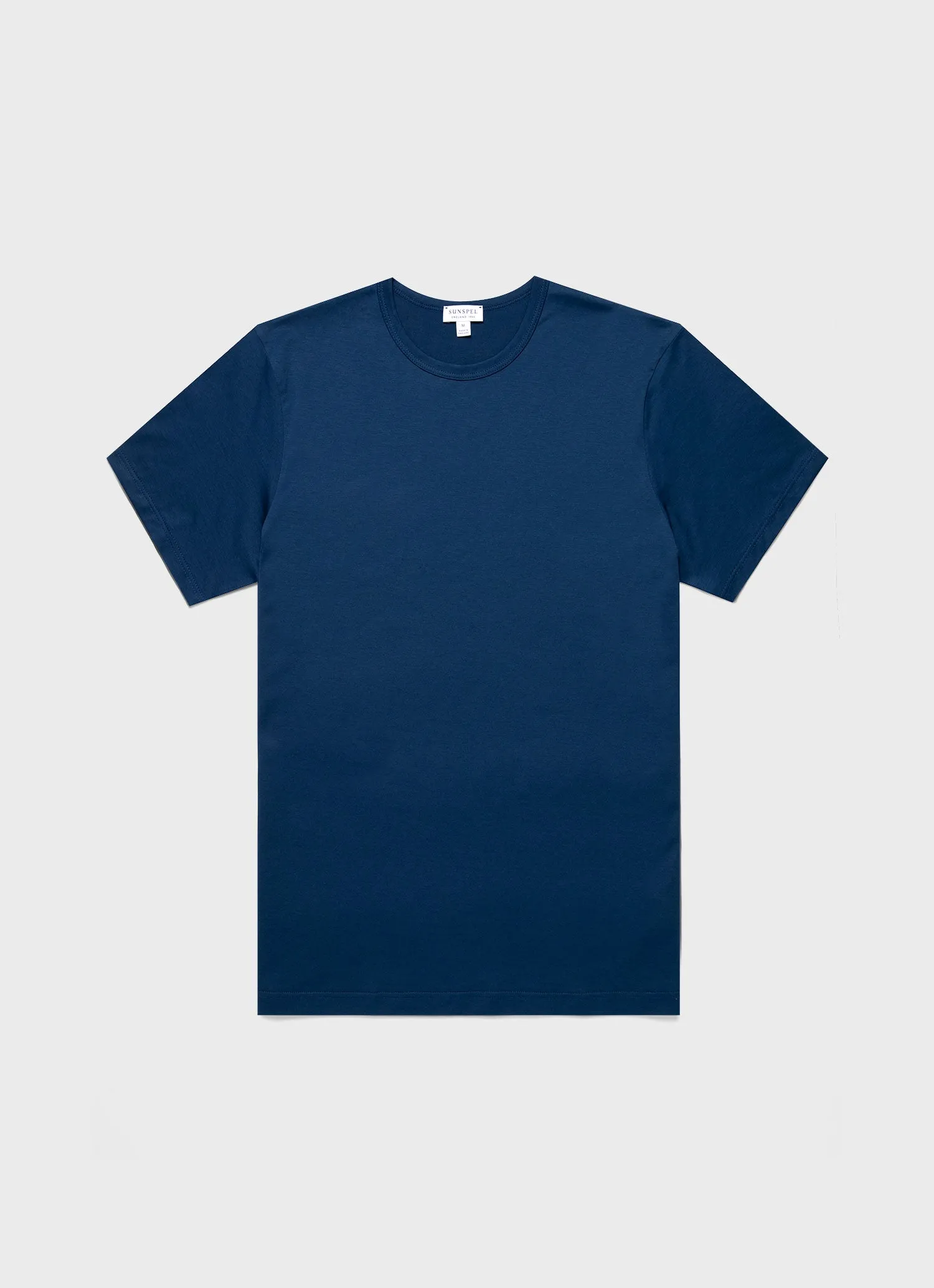 Men's Classic T-shirt in Naval Blue sold by Sunspel