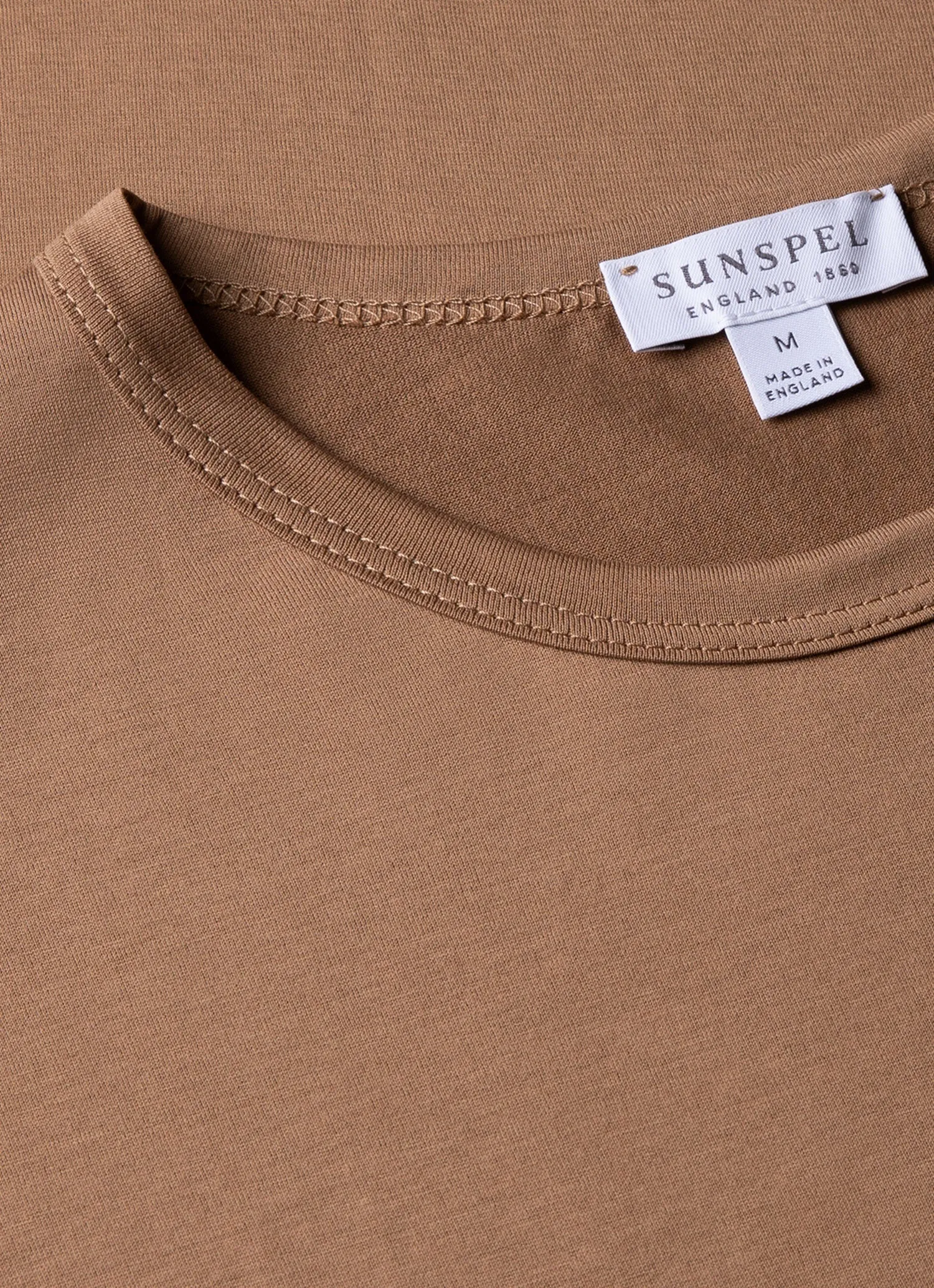 Men's Classic T-shirt in Almond sold by Sunspel product image thumbnail 4