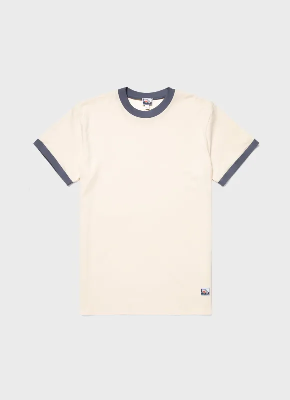 Men's Sunspel x Nigel Cabourn Carbon Brushed T-shirt in Undyed sold by Sunspel