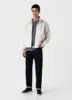 Men's Sunspel x Nigel Cabourn Carbon Brushed T-shirt in Slate Blue sold by Sunspel