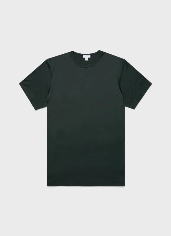 Men's Classic T-shirt in Holly Green sold by Sunspel