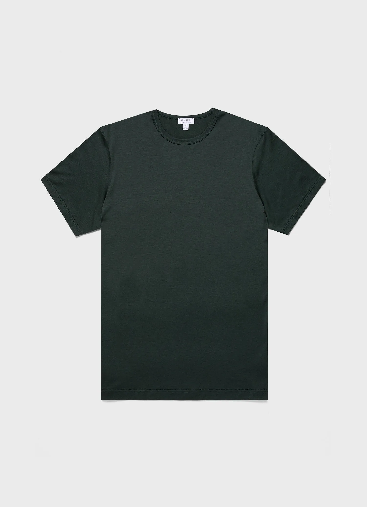 Men's Classic T-shirt in Holly Green sold by Sunspel