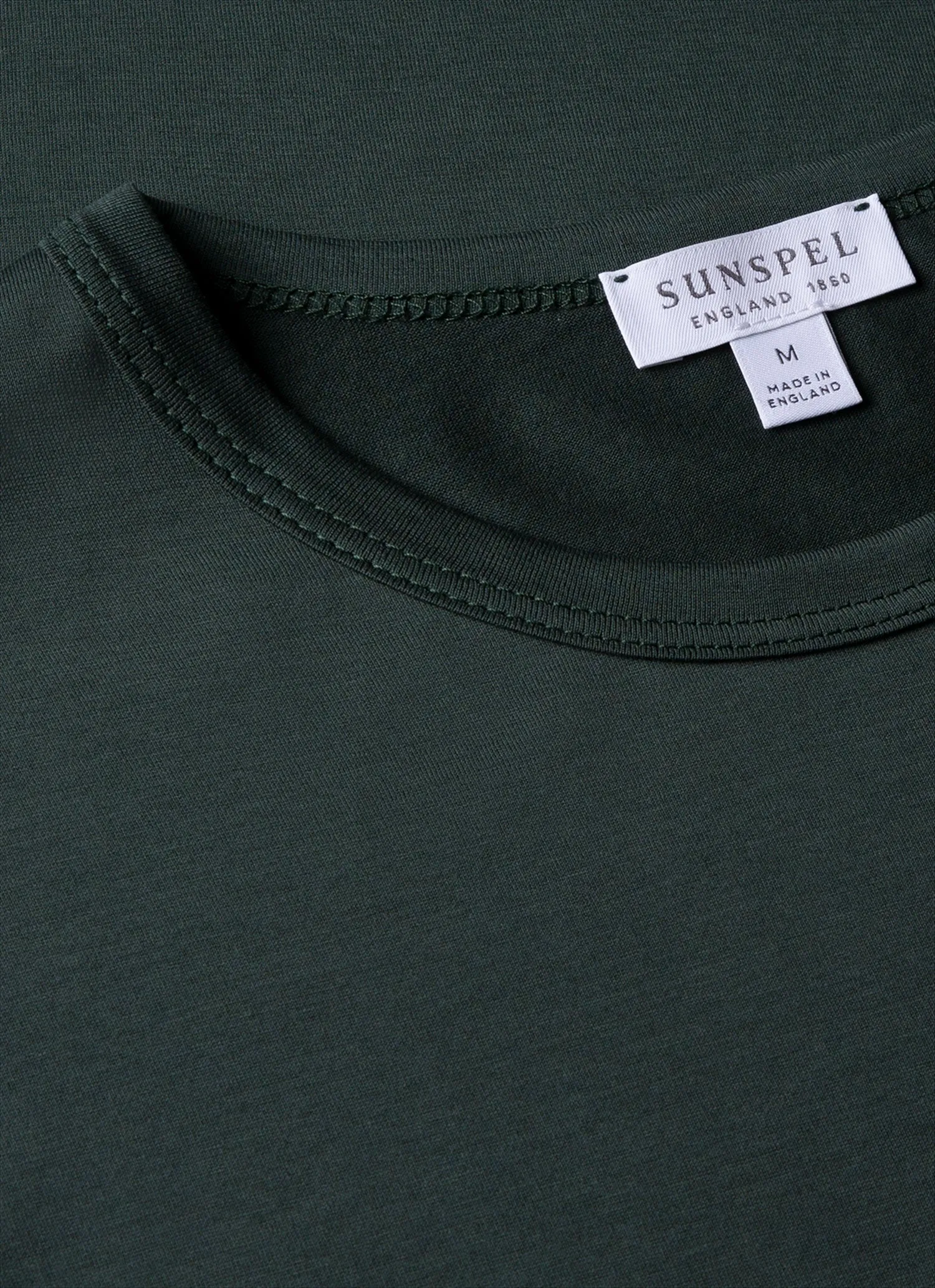 Men's Classic T-shirt in Holly Green sold by Sunspel product image thumbnail 4